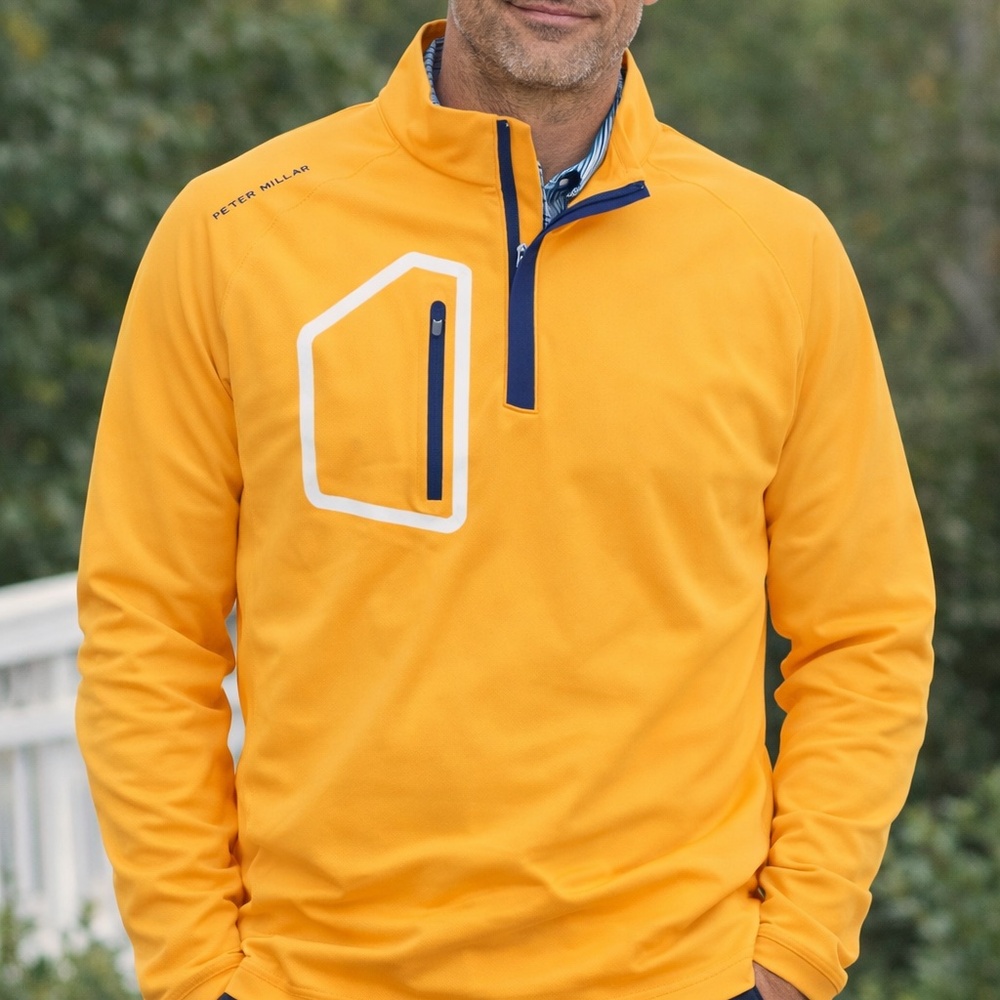 Euc Men's Peter Millar Forge Performance Quarter … - image 1